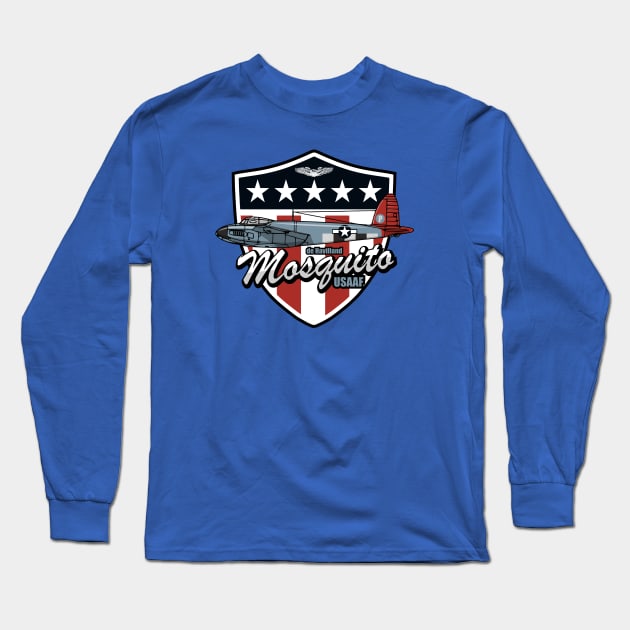 USAAF de Havilland Mosquito Long Sleeve T-Shirt by TCP